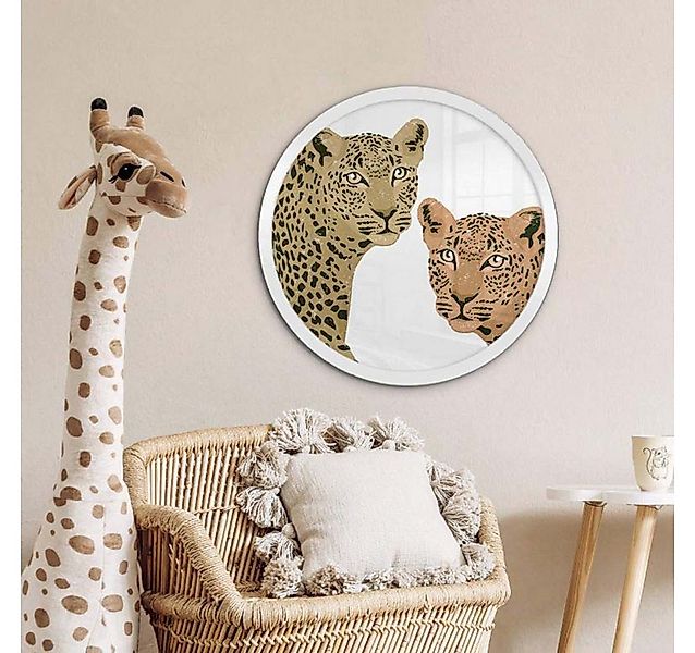 K&L Wall Art Bilderrahmen MDF Holz Bilderrahmen Rund ohne Poster Gallerie H günstig online kaufen