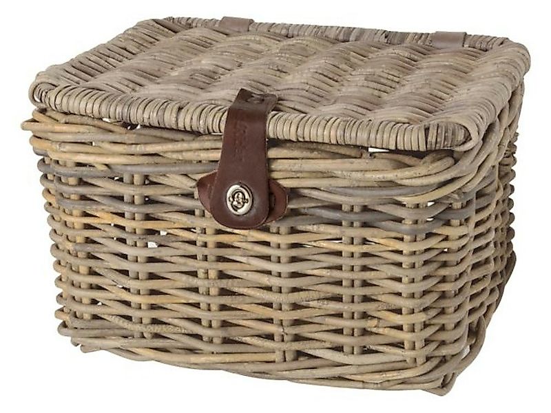 AGU Fahrradkorb Weidenkorb mit Deckel 20300511 Einkaufskorb Rattankorb günstig online kaufen