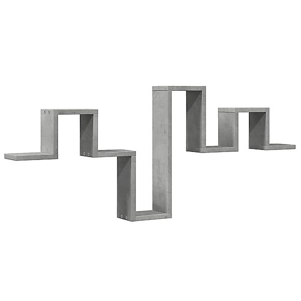vidaXL Regal Wandregal Betongrau 104,5x10x43 cm günstig online kaufen