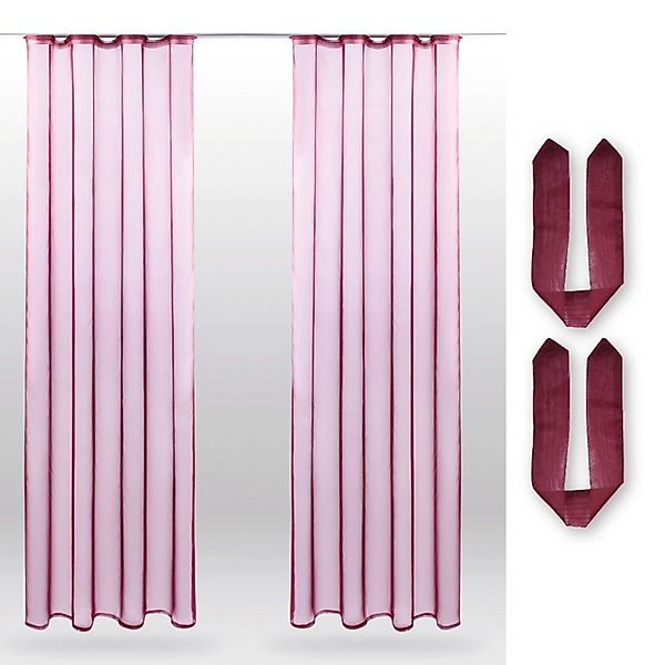 Bestlivings Vorhang, Kräuselband (2 St), transparent, günstig online kaufen