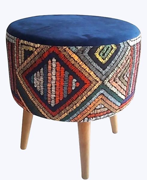 fashionshowcase Hocker Retro im Ethno-Design - günstig online kaufen