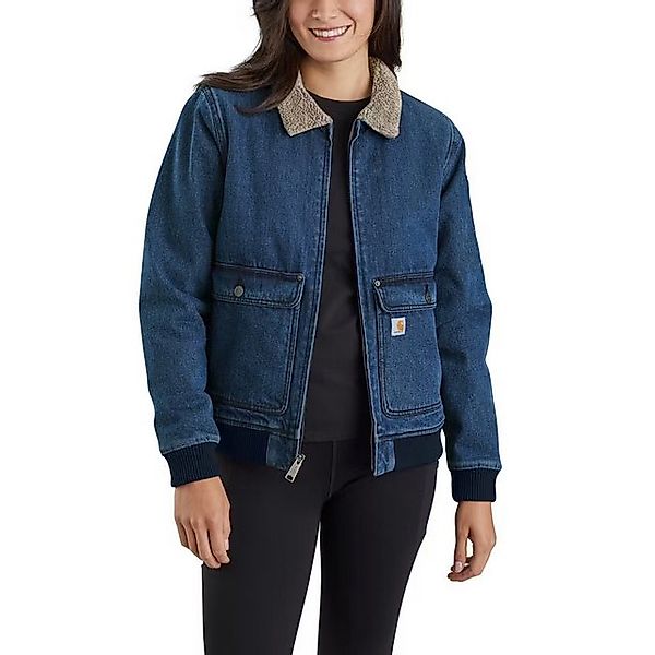 Carhartt Winterjacke Carhartt Damen Winterjacke Relaxed Fit Denim Sherpa Li günstig online kaufen