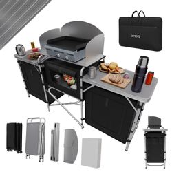 24MOVE Campingküche Campo Faltbar Alu Arbeitsplatte Staufächer günstig online kaufen