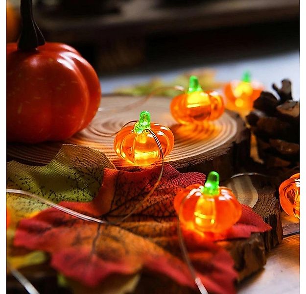 Rosnek LED-Lichterkette 2/3M, Kürbis/Mais, flexibler Kupferdraht, Batterie, günstig online kaufen