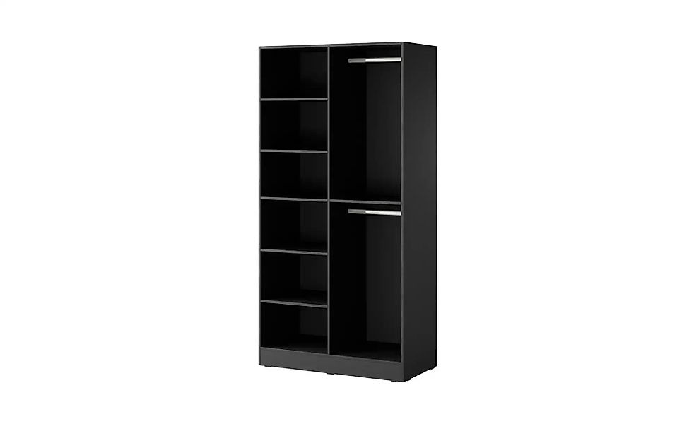 Drehtürenschrank mit Glastüren Sandbox ¦ schwarz ¦ Maße (cm): B: 202 H: 200 günstig online kaufen