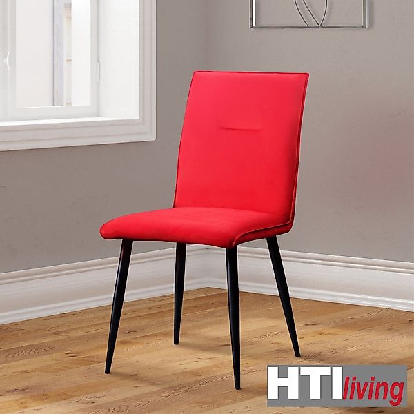 HTI-Living Esszimmerstuhl Stuhl Salinas Velvet Rot günstig online kaufen