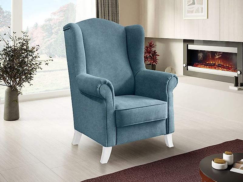 Beautysofa Ohrensessel LEONARDO Sessel Wohnzimmersessel, Fernsehsessel günstig online kaufen