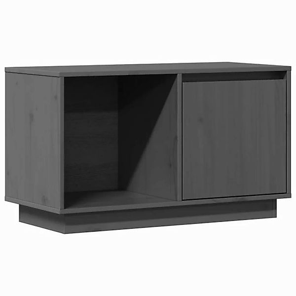 vidaXL TV-Schrank TV-Schrank Grau 74x35x44 cm Massivholz Kiefer günstig online kaufen