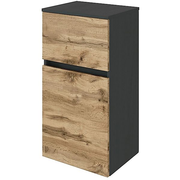 Held Möbel Unterschrank Bari 40 cm Wotaneiche-Graphitgrau günstig online kaufen