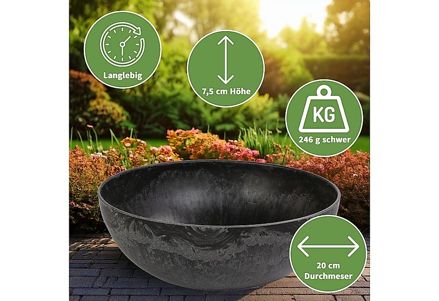 matches21 HOME & HOBBY Blumentopf Runde bauchige 20 cm Pflanzschale für dra günstig online kaufen