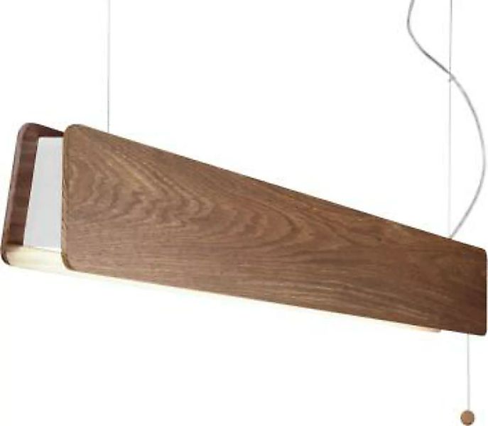 LED Hängelampe Oslo Braun Holz günstig online kaufen
