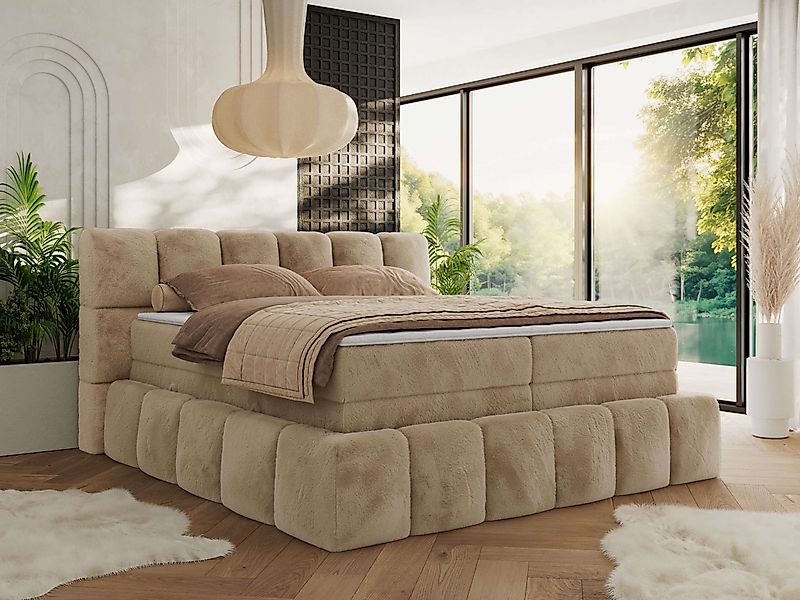 MKS MÖBEL Boxspringbett NIRA KING (Doppelbett-Set günstig online kaufen