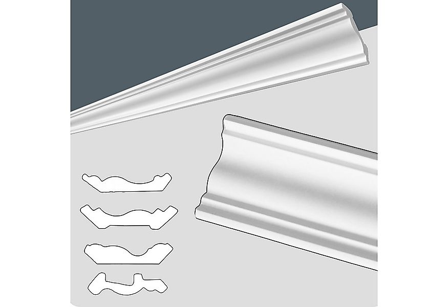 IKHEMalarka Deckenleiste 100 cm – Zierleisten - dekorative Stuckleisten für günstig online kaufen