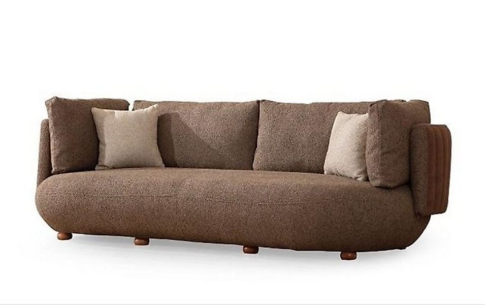 JVmoebel 3-Sitzer Brauner 3-Sitzer Wohnzimmer Polster Sofas Luxus Möbel, 1 günstig online kaufen