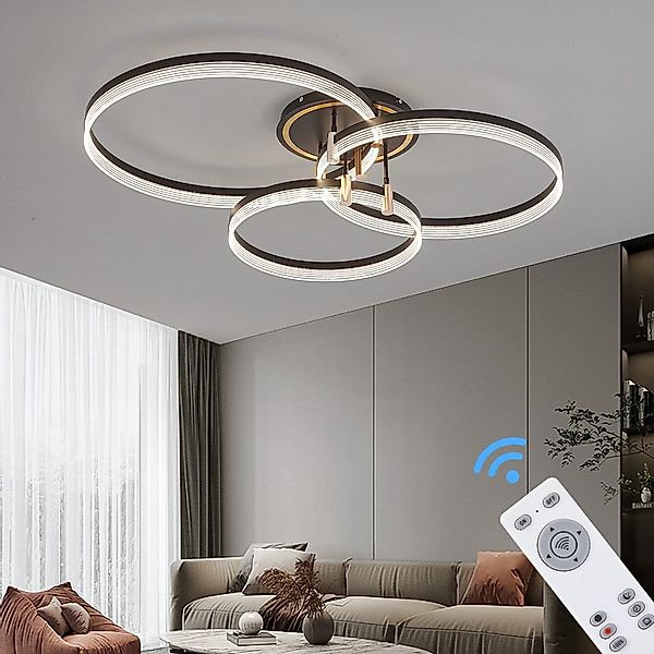 Euroton LED Deckenleuchte LED Deckenleuchte Fernbedienung/Handy-App günstig online kaufen