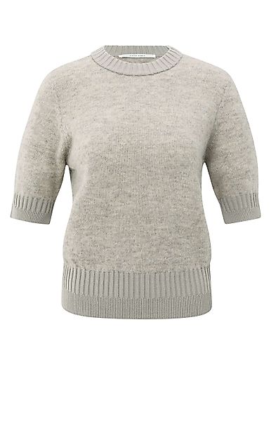 YAYA Sweatjacke Strickpullover mit Rippdetails günstig online kaufen