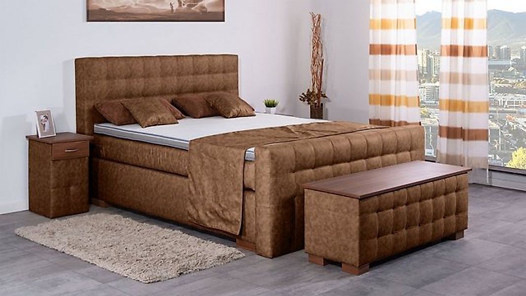 Meisterbetten Boxspringbett Vicy (7-Zonen Taschenfederkernmatratzen, Ergofl günstig online kaufen