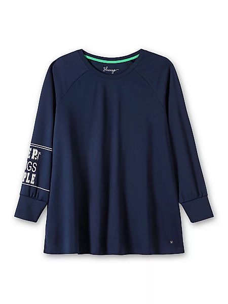 Sheego Sweatshirt "Große Größen", aus Funktionsmaterial, mit Ärmeldruck günstig online kaufen