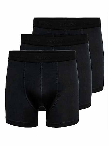 ONLY & SONS Boxershorts "ONSFITZ BAMBOO BOXER LOGO 3-PACK NOOS" Packung, 3 günstig online kaufen