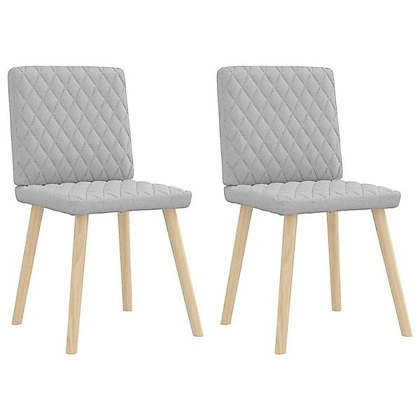 vidaXL Esszimmerstühle 2 Stk Wolkengrau Stoff 4101130 günstig online kaufen