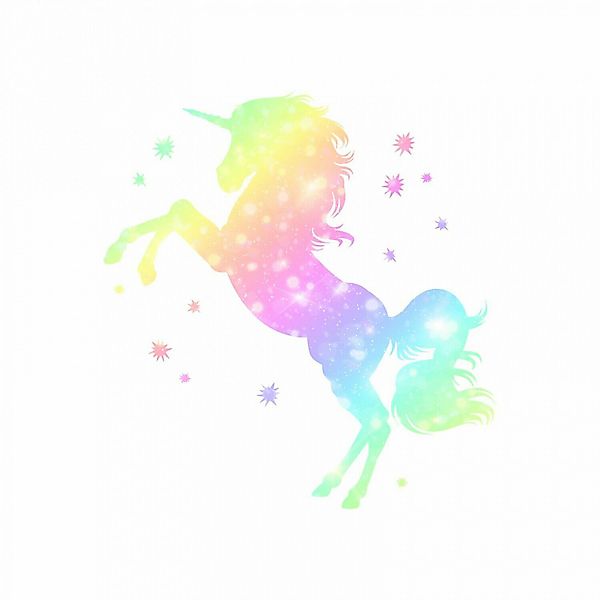 nikima Wandtattoo 218 Einhorn bunt Regenbogen günstig online kaufen