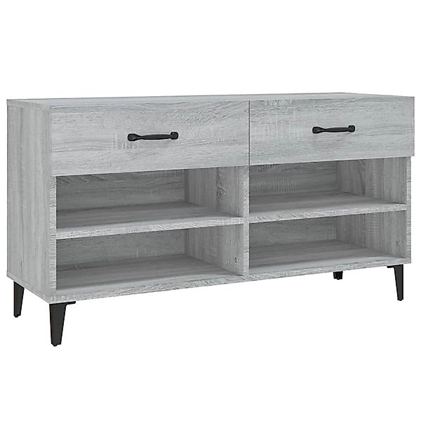 vidaXL Schuhschrank Grau Sonoma 102x35x55 cm Holzwerkstoff 817571 günstig online kaufen
