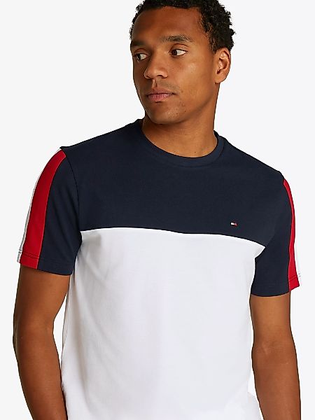 Tommy Hilfiger T-Shirt "GLOBAL STRIPE COLOURBLOCK TEE", im modischen Colorb günstig online kaufen