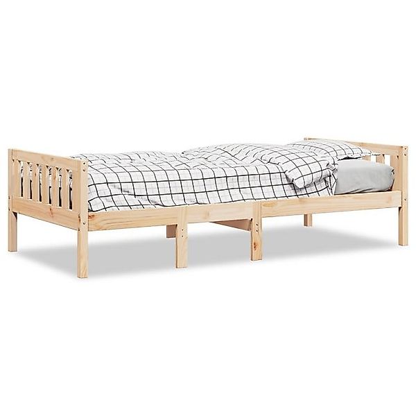 vidaXL Bett, Kinderbett ohne Matratze 75x190 cm Massivholz Kiefer günstig online kaufen