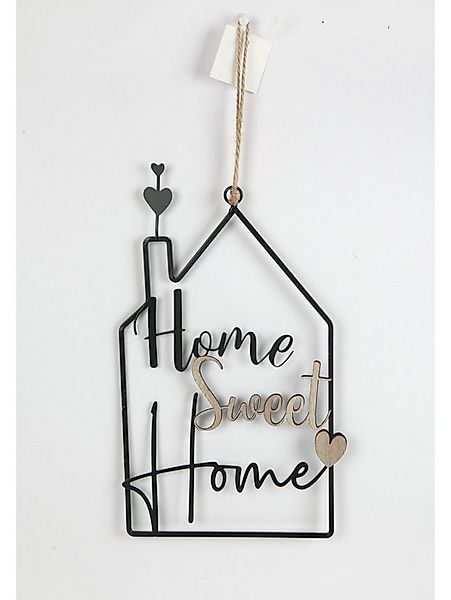 Trend Line Dekokranz TrendLine Aufhänger Metall mit Niete Sweet Home 31 günstig online kaufen
