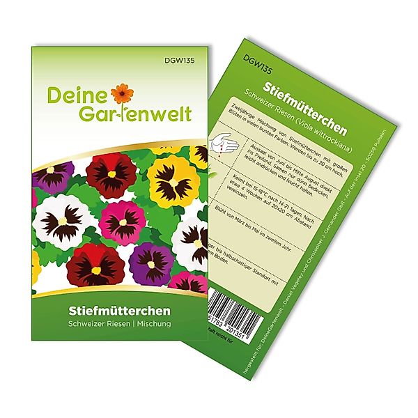 Deine Gartenwelt Stiefmütterchen Schweizer Riesen Mischung Samen günstig online kaufen