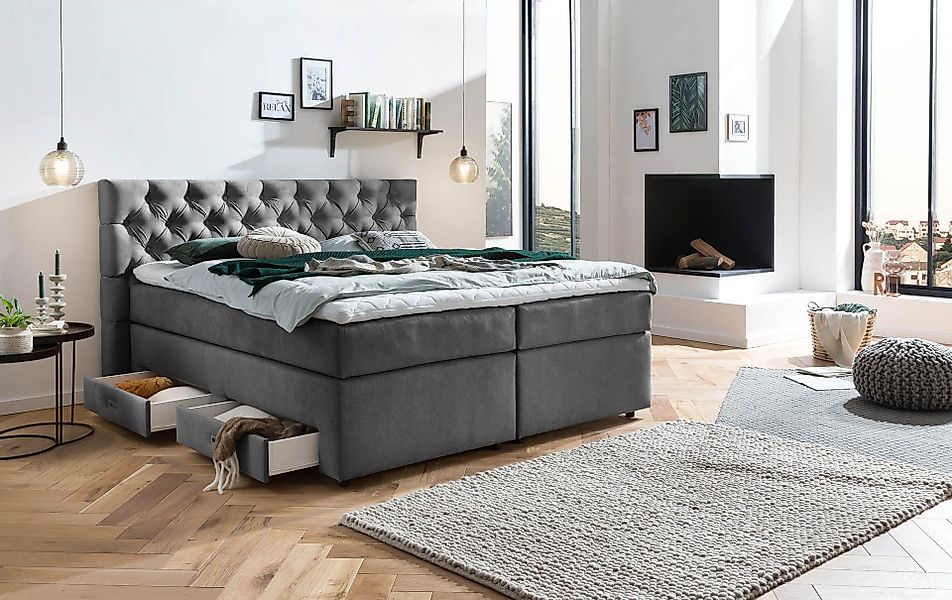 Belanoti Boxspringbett Lara (Boxspringbett 180x200 mit günstig online kaufen