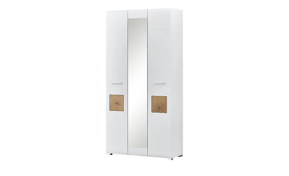 Garderobenschrank  Cortina ¦ weiß ¦ Maße (cm): B: 99 H: 203 T: 40.0 Schränk günstig online kaufen