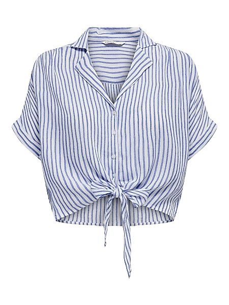 ONLY Blusenshirt verkürzt Halbarm Knoten-Detail ONLPAULA günstig online kaufen