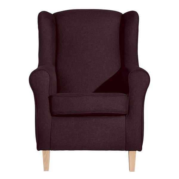 Landhausstil Kaminsessel in Bordeaux Hocker optional günstig online kaufen