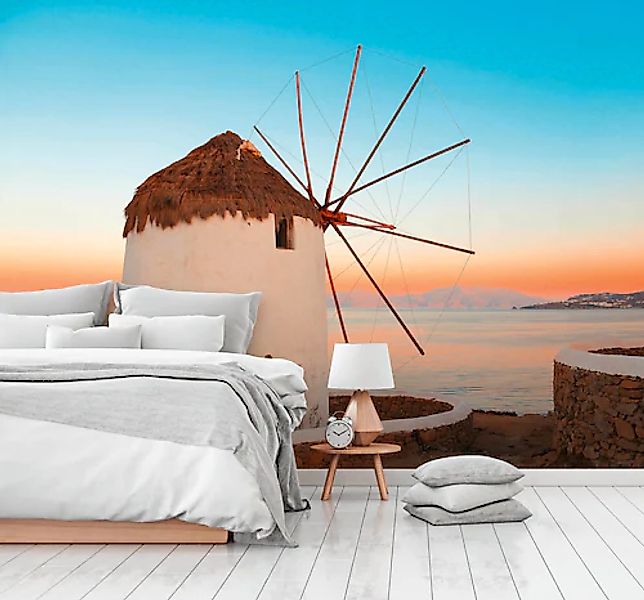 A.S. Création Vliestapete »Fototapete Windmühle am Meer Sonnenuntergang« ma günstig online kaufen