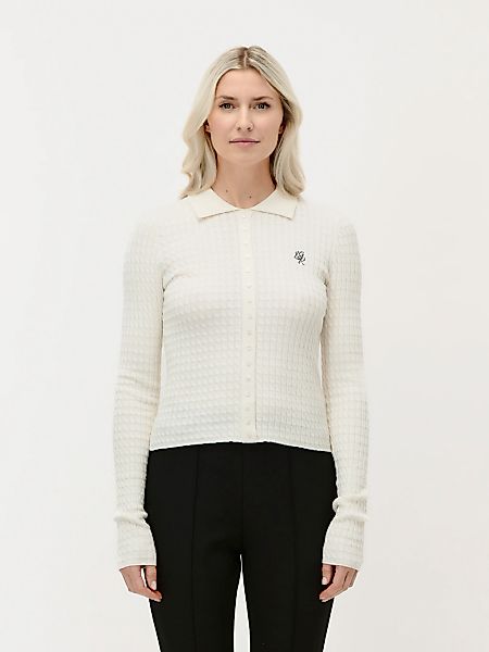 LeGer Polokragenpullover "Manolja, LeGer by Lena Gercke" mit Fake-Knopfleis günstig online kaufen