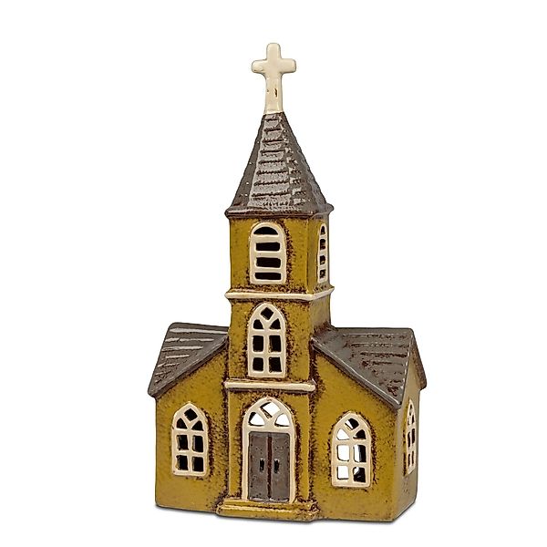 formano Windlicht, Farbe: Braun, Motiv: Kirche günstig online kaufen