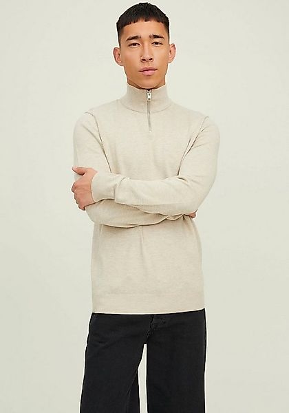 Jack & Jones Strickpullover EMIL KNIT HALF ZIP mit kurzem Reißverschluss im günstig online kaufen