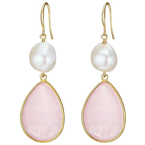 Lulu & Jane Paar Ohrhänger gelbgold günstig online kaufen