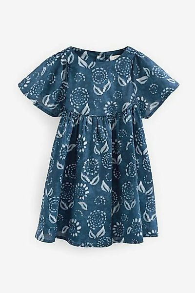 Next Sommerkleid Baumwollkleid mit Flügelärmeln (1-tlg) günstig online kaufen