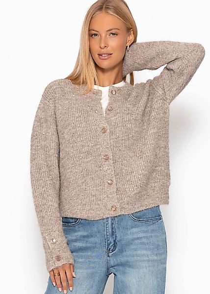 SASSYCLASSY Cardigan Cardigan mit Pailletten für günstig online kaufen