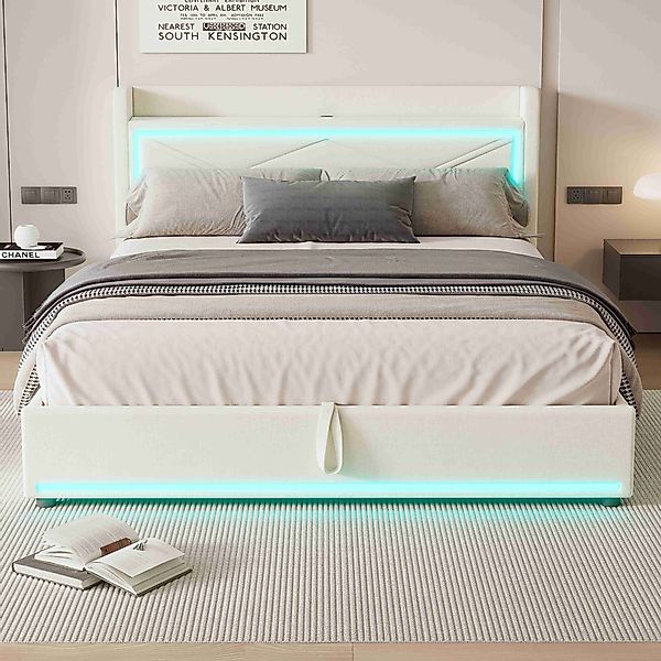 BlingBin Polsterbett Flaches Bett Doopelbett mit günstig online kaufen