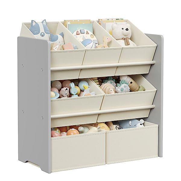 SONGMICS Spielzeugtruhe Kinderregal Bücherregal Kinder, mit günstig online kaufen