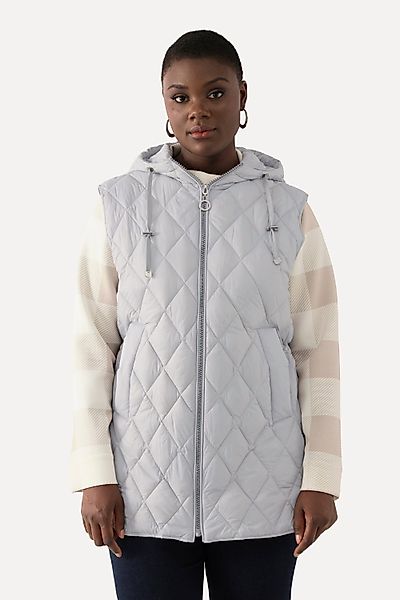 Ulla Popken Steppweste Steppweste Zipper Tunnelzug günstig online kaufen