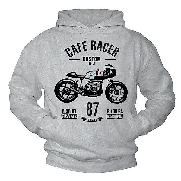 MAKAYA Kapuzenpullover Herren Vintage Motorrad Motiv Sweatshirt Pulli Männe günstig online kaufen