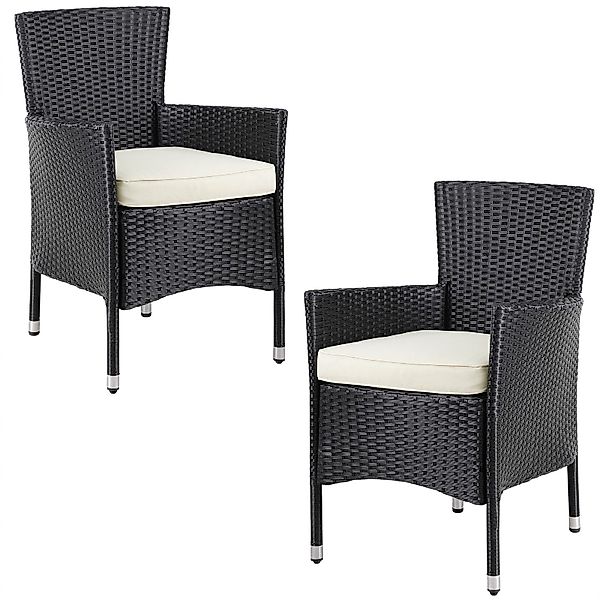 Casaria Gartenstuhl (2 St), Polyrattan inkl. günstig online kaufen