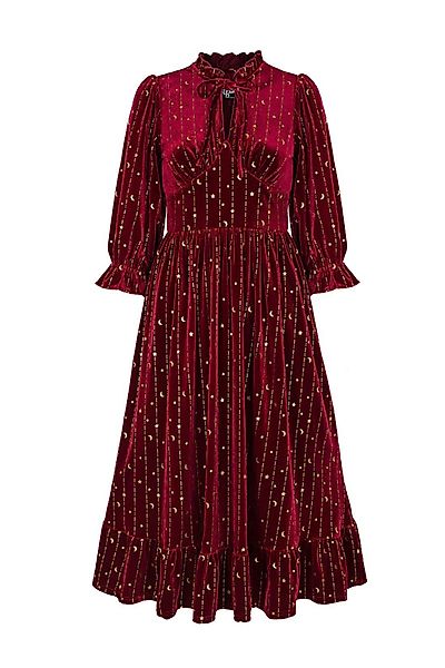 Hell Bunny A-Linien-Kleid Galactica Samt Dress günstig online kaufen