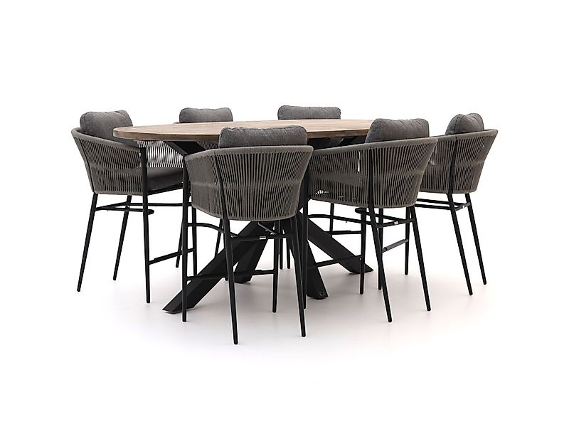 Bellagio Mineo/ROUGH-Y Ellips 240 cm Gartenbar-Set 7-teilig günstig online kaufen