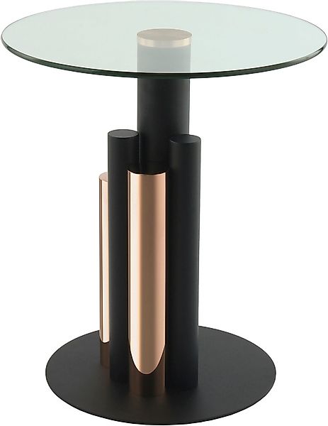 Kayoom Beistelltisch »Ontario 225, Runde Glasplatte aus Sicherheitsglas, 10 günstig online kaufen