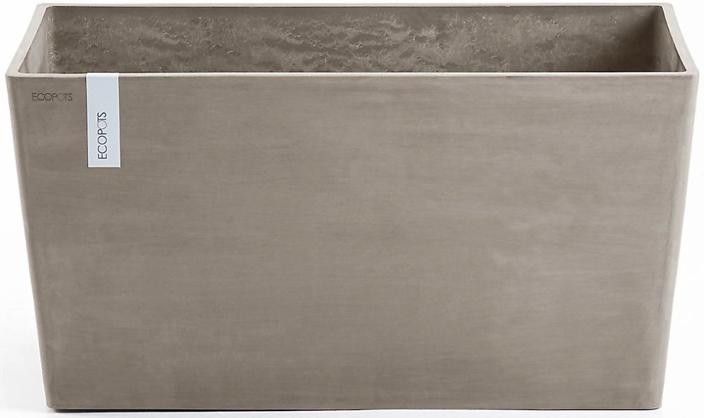 Ecopots Pflanztopf Paris Braungrau 99 cm x 46 cm x 50 cm günstig online kaufen